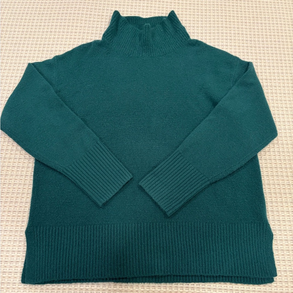 J. Crew Teal Cowl Neck Sweater